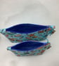 Shells makeup bag, seaside zip bag, 2 size options, Handmade - Image 9