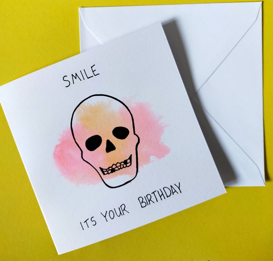 Skull Birthday Card