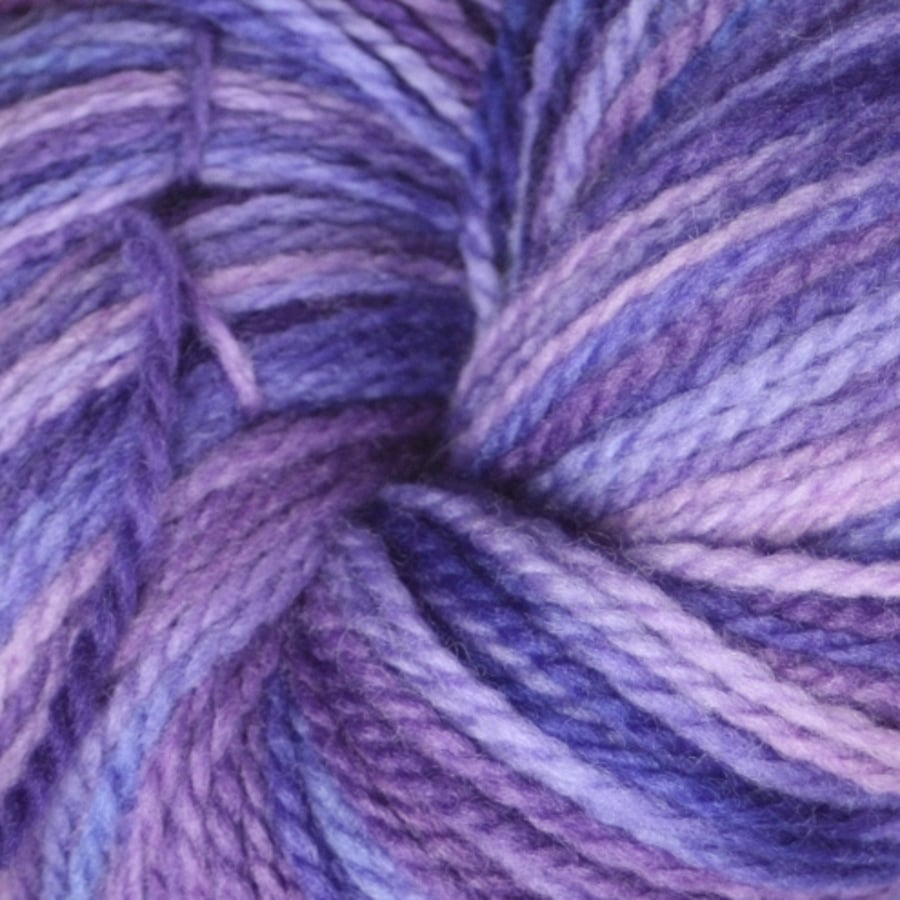 Violet Posy - sportweight merino yarn