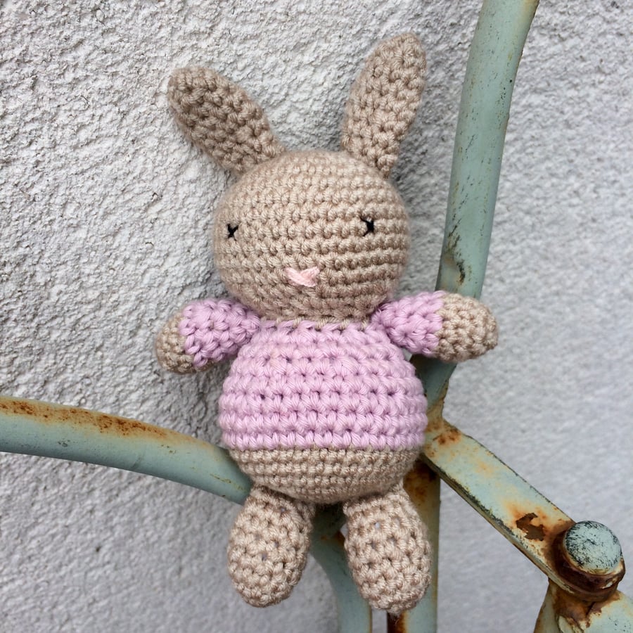 Lilac crochet bunny