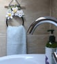 Macrame tea, hand towel holder - Image 1