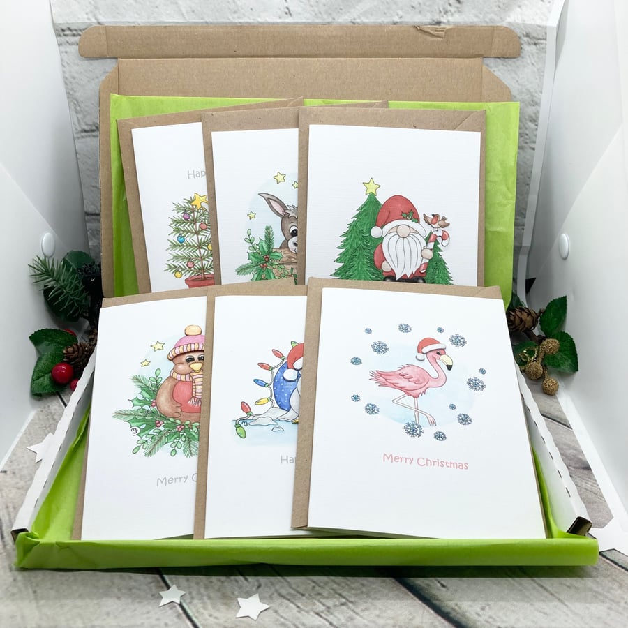 LUCKY DIP Special Offer - Box of 6 Christmas Cards