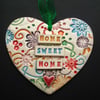 Bright ceramic heart decoration Home Sweet Home