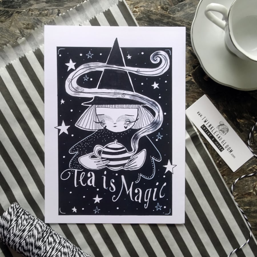 Tea is Magic- Small Poster Print