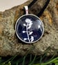 Forget Me Not Cyanotype Pendant Necklace no6 - Image 2