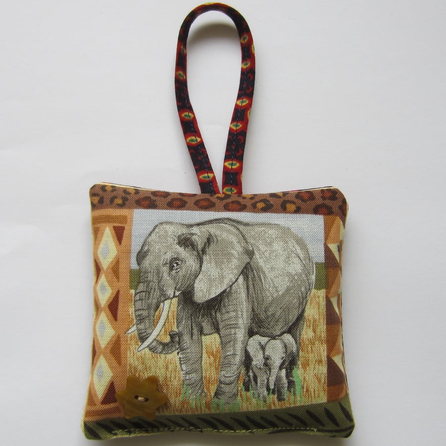 Elephant Lavender Bag with Hanging Loop