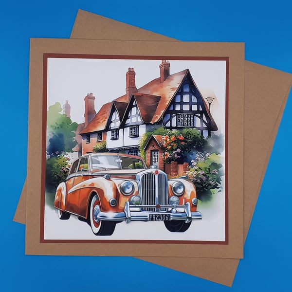 Birthday Card For Him, Decoupage, Handmade