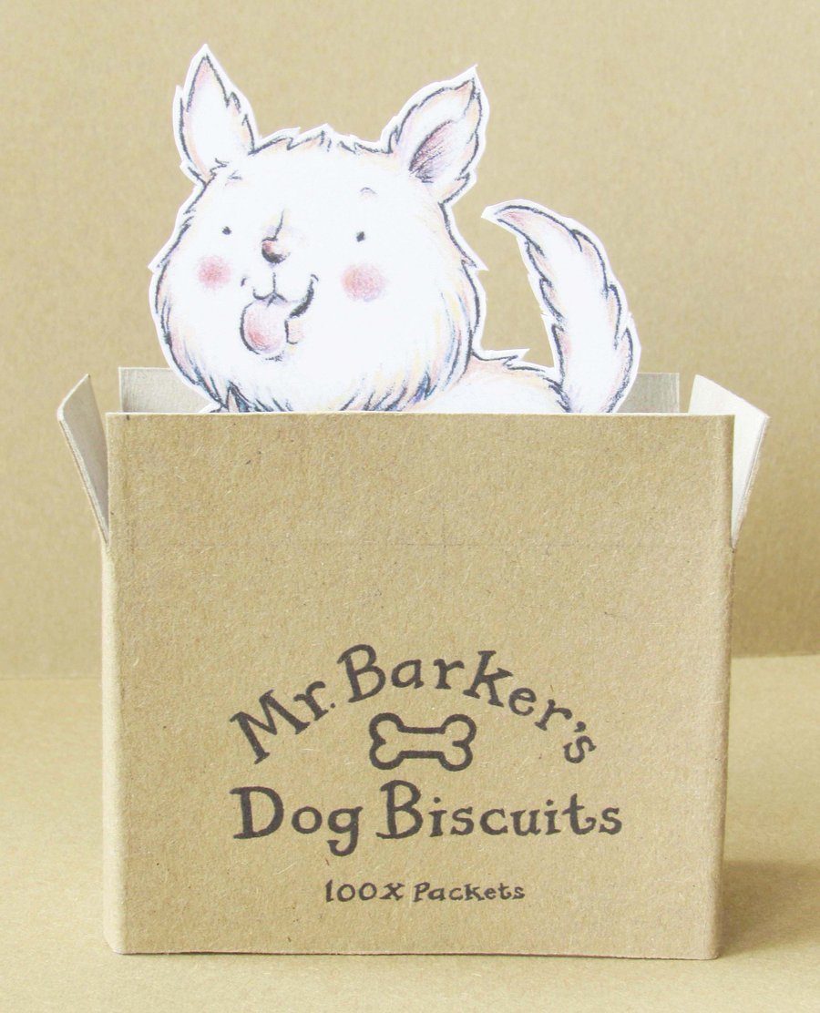Illustrated Pop-Up Dog Card