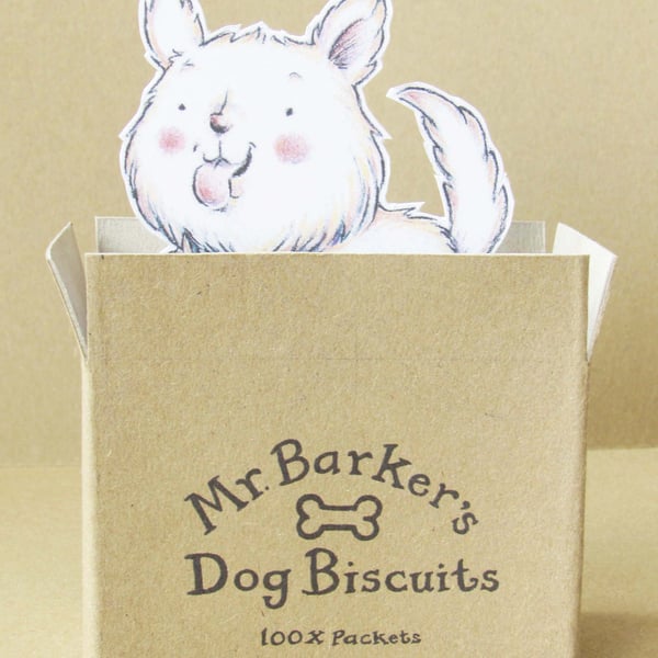 Illustrated Pop-Up Dog Card