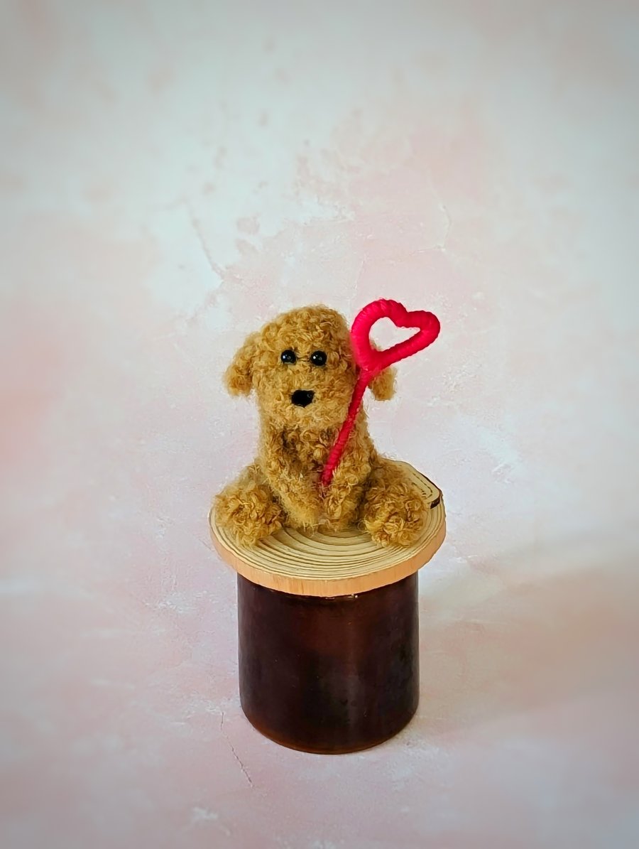 Handmade Valentine’s Dog Gift, Cute Cockapoo