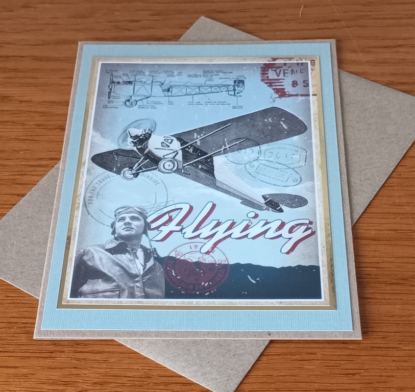 Vintage Airplane All Occasion Card