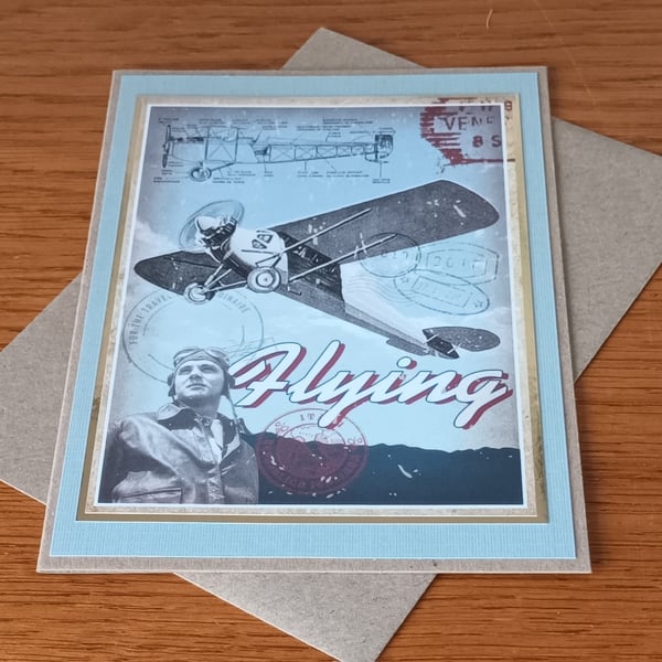 Vintage Airplane All Occasion Card