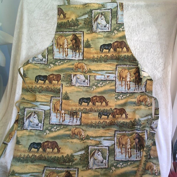 Horses in Picture Frames Adult Apron
