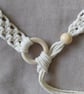 Handmade Macrame Belt with Wooden Beads Adjustable Boho Cotton Belt. - Image 3