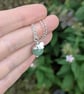 Aventurine and silver butterfly necklace, gemstone necklace, birthday gift idea - Image 2