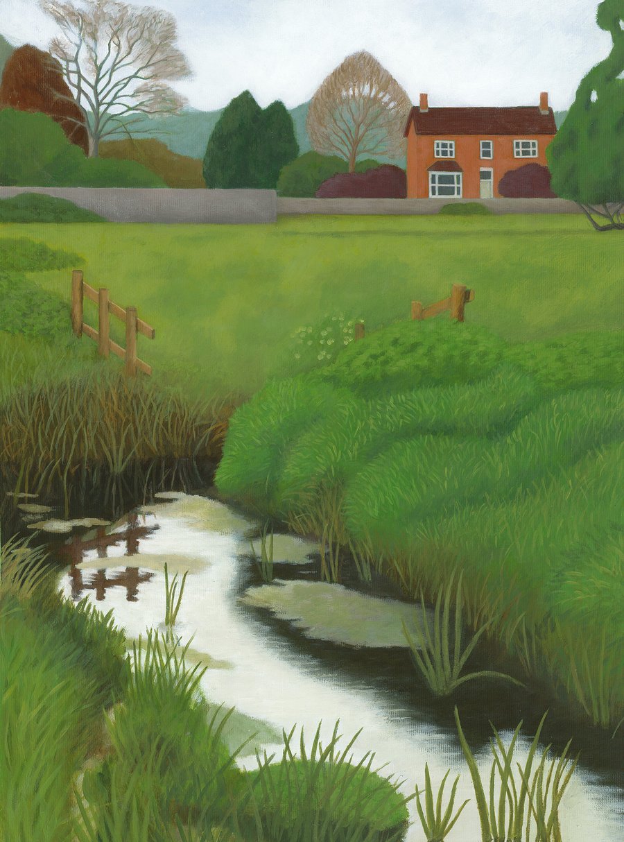 Frampton on Severn (Original Painting, 40x30cm)