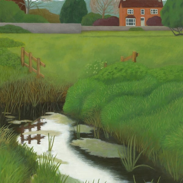 Frampton on Severn (Original Painting, 40x30cm)