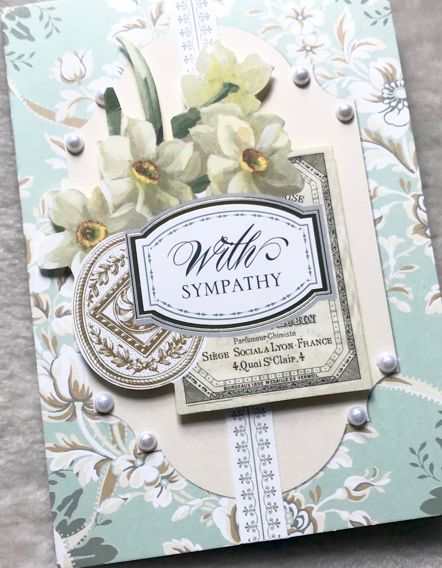 Luxury Handmade Non Religious Sympathy Card