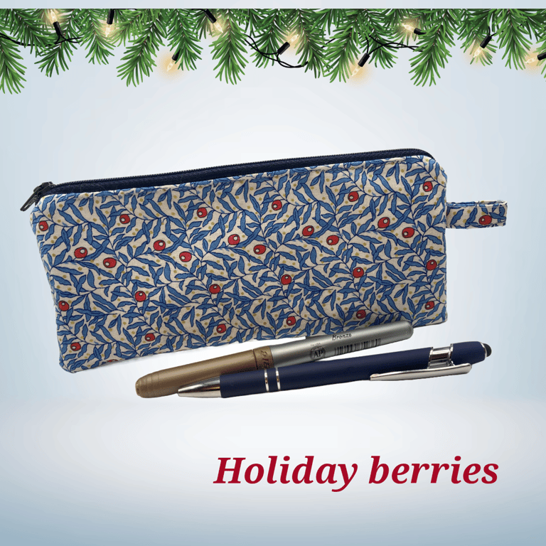 Zpper pouch in Liberty quilting cotton