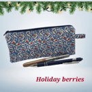 Zpper pouch in Liberty quilting cotton