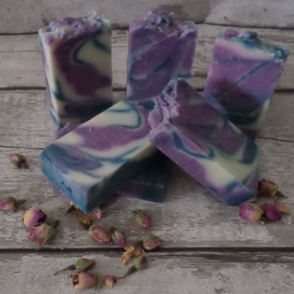Natural Hand Crafted Rue Essential Oil Olive Oil Large Soap Slice 120g