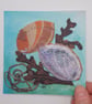 Guernsey Ormer Print - 12cm x 12cm - Unique Coastal Artwork - Image 2