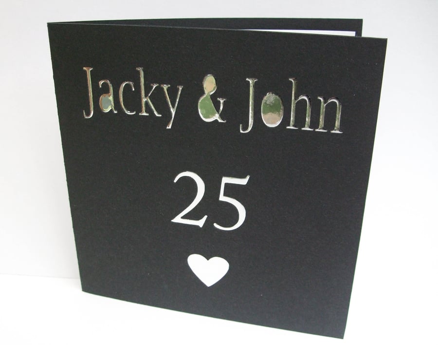 Personalised Wedding Anniversary Card - Golden Wedding, Silver Wedding