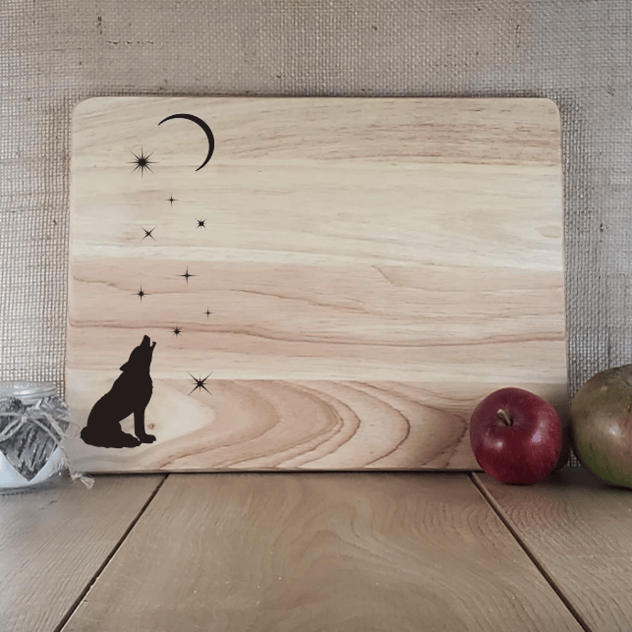 Something in the Air - Laser Engraved Wooden Cheese or Chopping Board