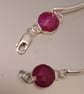 Sterling silver and ruby bracelet - Image 4