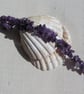 Purple Amethyst Gemstone Chakra Bracelet "Celtic Heather" - Image 5