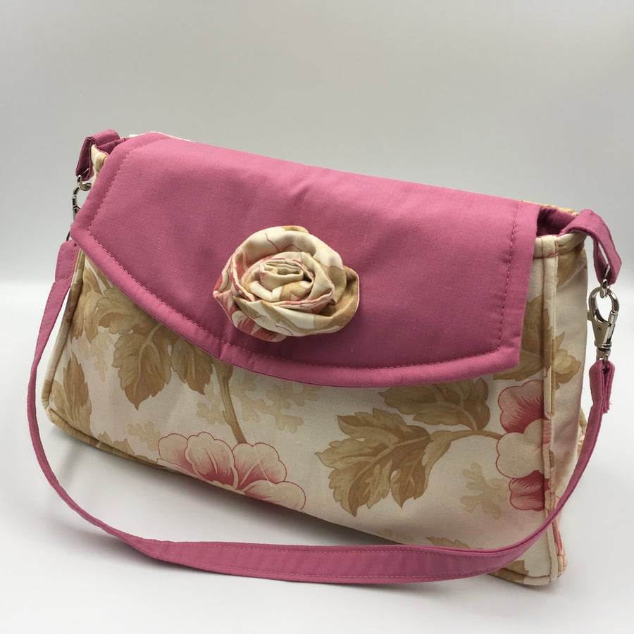 Pretty Handbag for a Lady, Spring into Summer with this Floral Fabric Design.