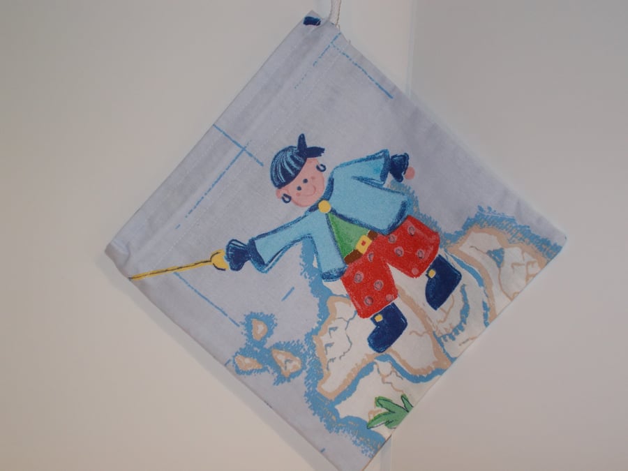 Mini drawstring bag with Pieces of eight