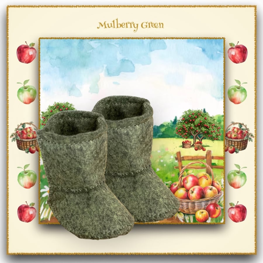 Reserved for June - Olive Green Boots