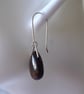 Single Sterling Silver & Teardrop  Bronzite Gemstone Earring - Image 2