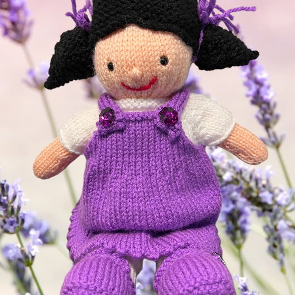 Hand knitted doll