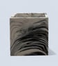 Plant Pot Cube - Unique White with Black Marbling Square Planter - Image 7