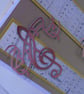 Musical Notes Birthday card. - Image 2