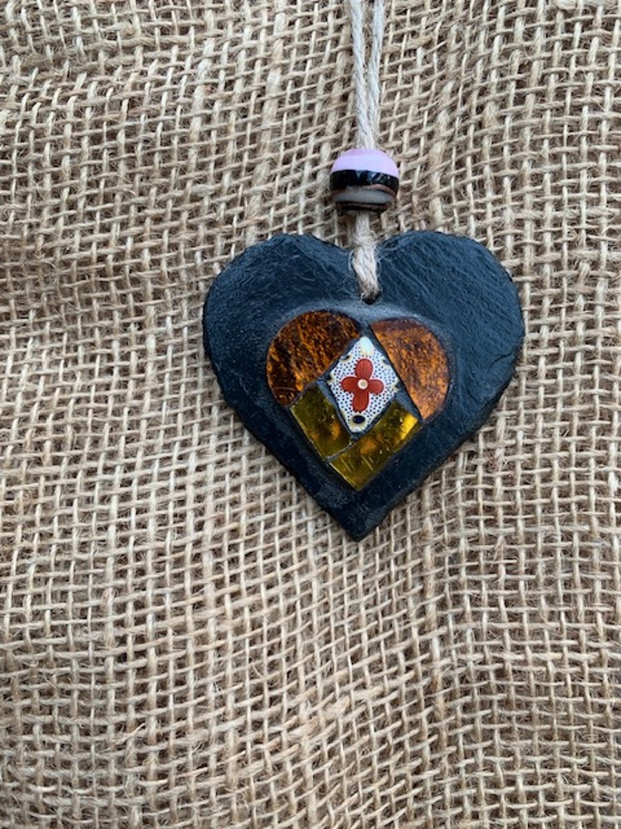Summer Second Mosaic Heart