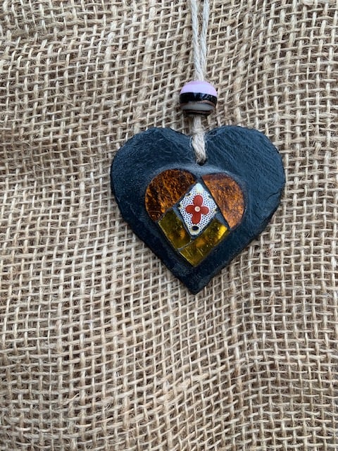 Summer Second Mosaic Heart