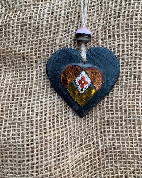 Summer Second Mosaic Heart