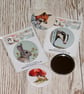 Red fox pocket mirror - 58mm (2.25 inches) round - Image 5