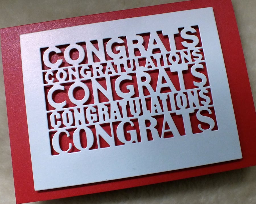 Modern Handmade Congratulations Card