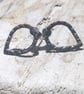 Oxidised Copper Teardrop Stud Earrings (ERCUSTTD2) - UK Free Post - Image 3