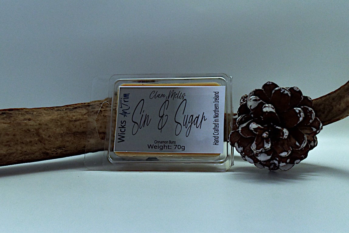 Sin & Sugar Highly Scented Soy Wax Hand Crafted Clam Melts