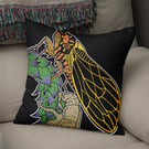 Cicadia - Illustrated Insect Cushion