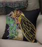 Cicadia - Illustrated Insect Cushion - Image 1