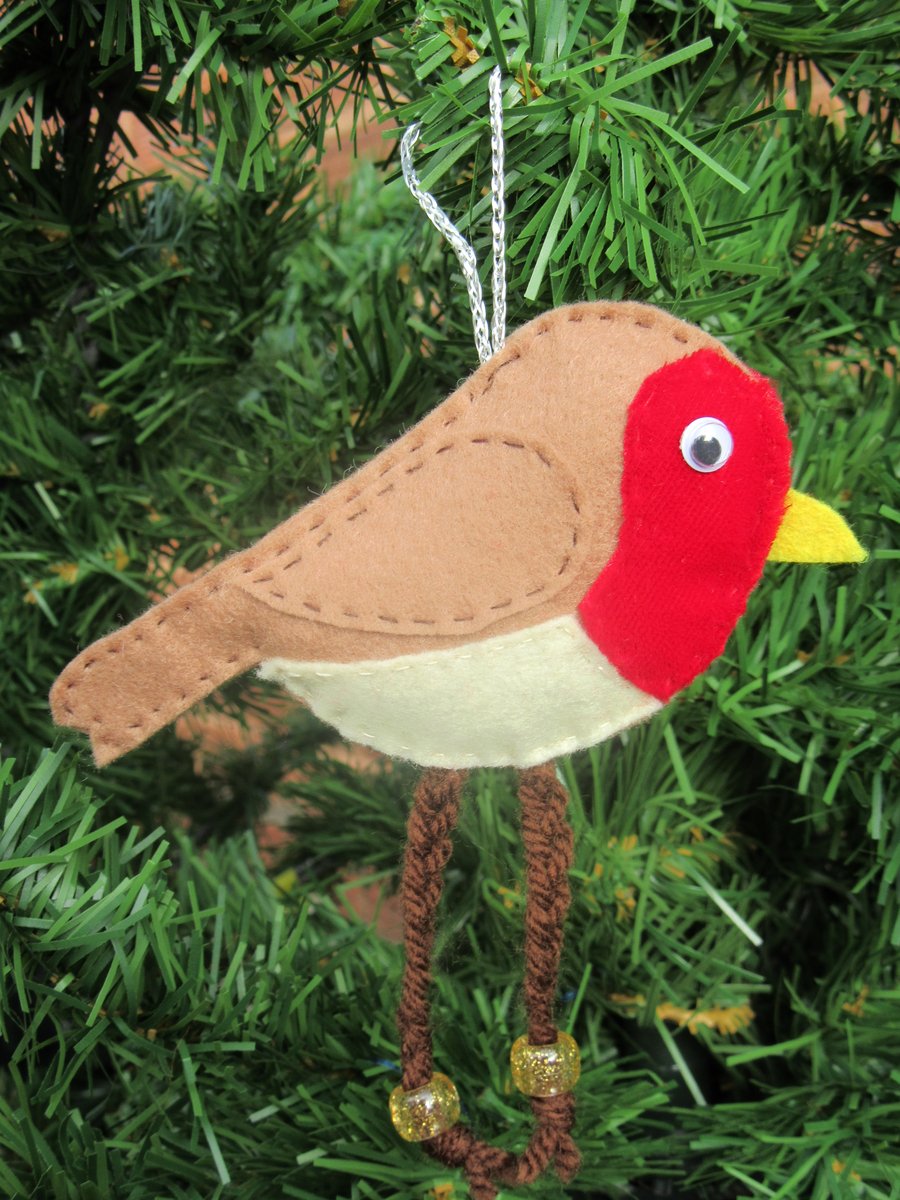 Robin decoration, bird lovers gift, gift for Gran, nature lovers gift, 