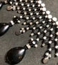 Obsidian Collar Necklace, handmade - Image 4