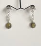 Green Amber Chainmaille Earrings  - Image 7