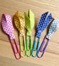 Rainbow Planner Clips, Paper Clips, Planner Addict Gift, Ribbon Clips - Image 2